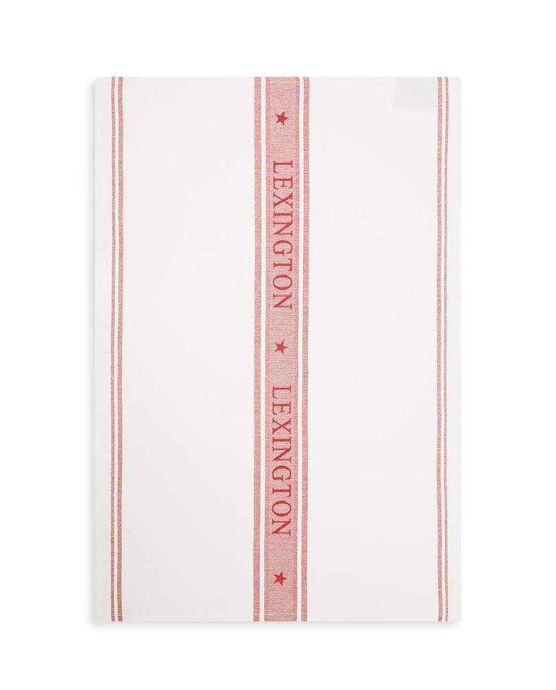 Se Lexington Star køkkenhåndklæde 70x50 cm Hvid-rød ✔ Kæmpe udvalg i Lexington ✔ Hurtig levering: 1 - 2 Hverdage samt billig fragt - Varenummer: KTT-605282-01 og barcode / Ean: &