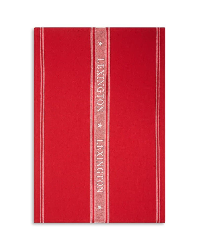 Se Lexington Icons Star køkkenhåndklæde 70x50 cm Rød-hvid ✔ Kæmpe udvalg i Lexington ✔ Hurtig levering: 1 - 2 Hverdage samt billig fragt - Varenummer: KTT-605309-01 og barcode / Ean: &