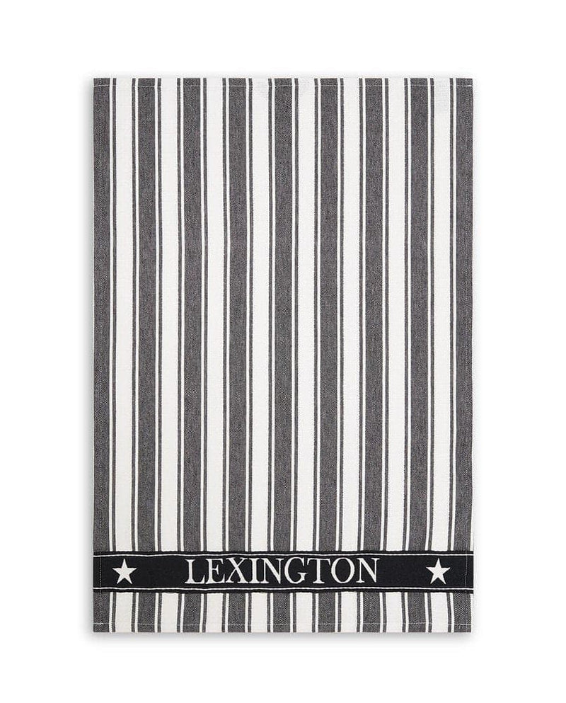 Se Lexington Icons Striped køkkenhåndklæde Waffle 50x70 cm Sort-hvid ✔ Kæmpe udvalg i Lexington ✔ Hurtig levering: 1 - 2 Hverdage samt billig fragt - Varenummer: KTT-605311-01 og barcode / Ean: &