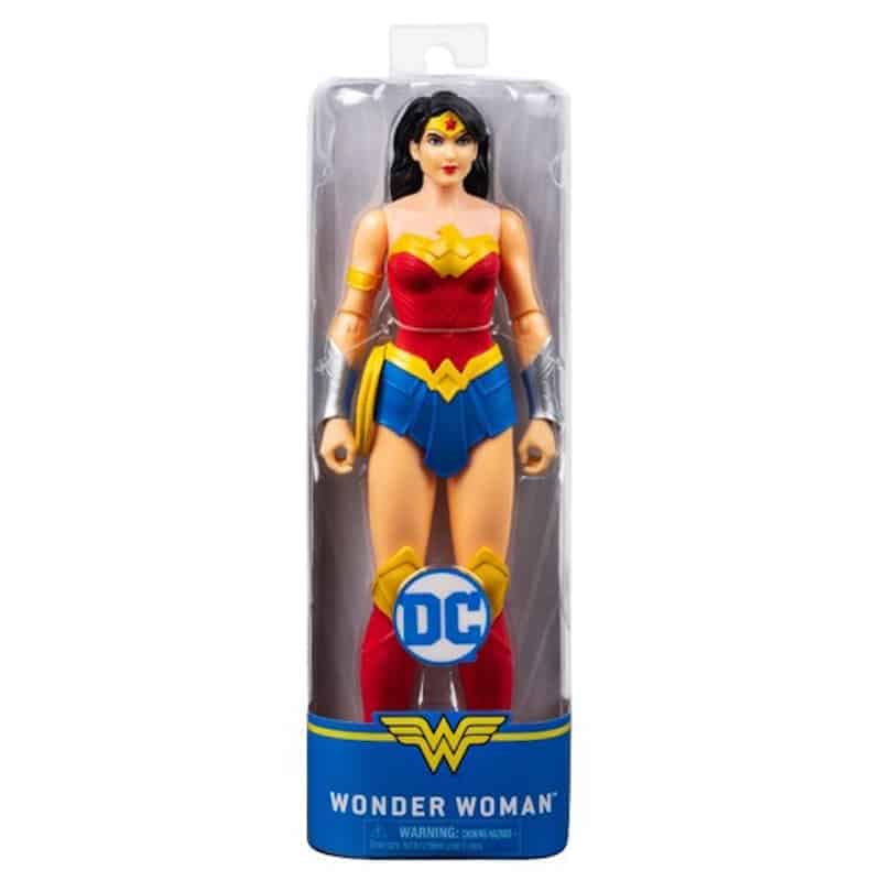 DC Wonder Woman figur, 30 cm høj superhelt med skulderkappe