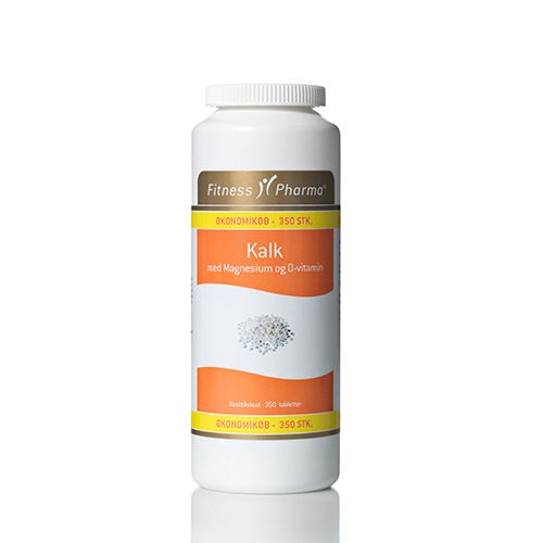 Fitness Pharma kalk med magnesium og D3-vitamin, pakke med 350 tabletter