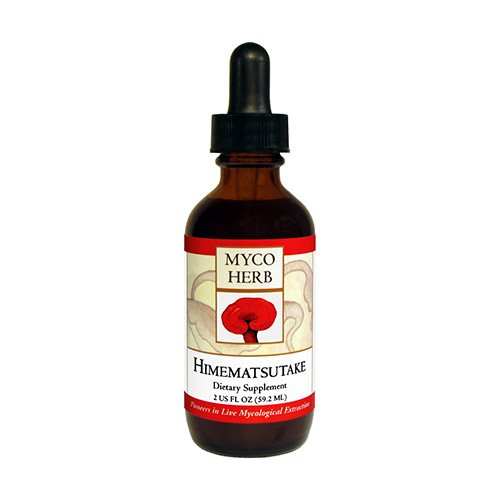 MycoHerb Himematsutake kosttilskud i pakning med 60 ml