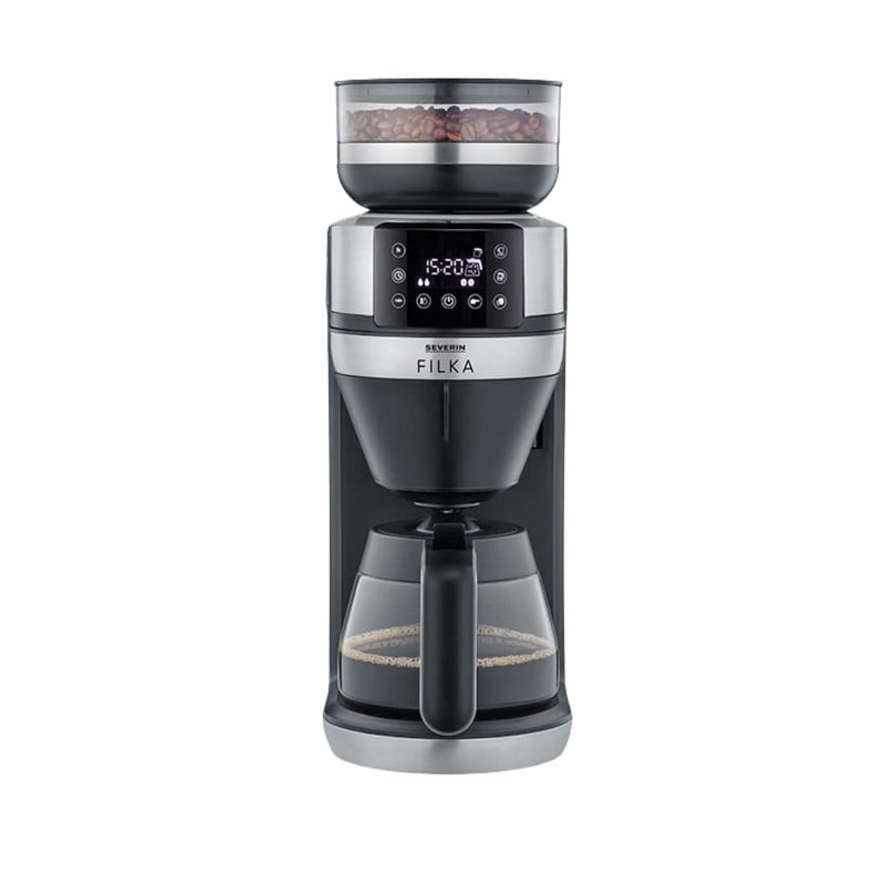 Se Severin Filka KA helautomatisk filterkaffemaskine glaskande Børstet stål-sort ✔ Kæmpe udvalg i Severin ✔ Hurtig levering: 1 - 2 Hverdage samt billig fragt - Varenummer: KTT-610389-01 og barcode / Ean: &