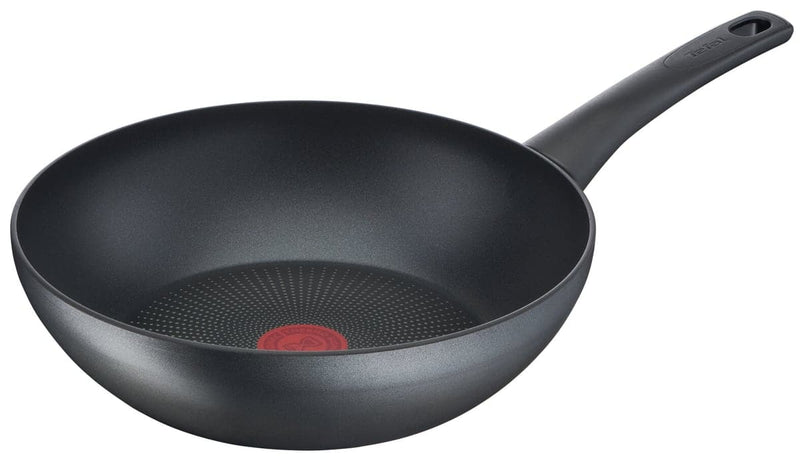 Se Tefal Easy Chef wokpande Ø28 cm Sort ✔ Kæmpe udvalg i Tefal ✔ Hurtig levering: 1 - 2 Hverdage samt billig fragt - Varenummer: KTT-610794-01 og barcode / Ean: &