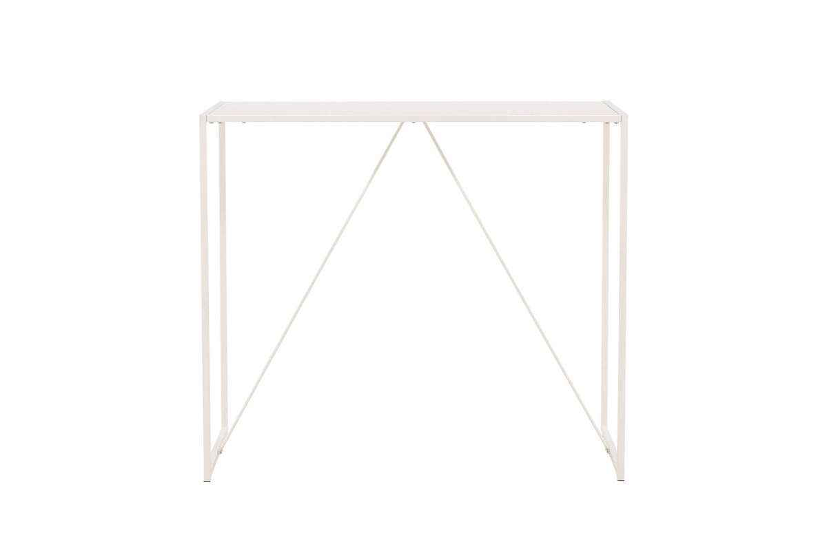 Rektangulært barbord Brea i beige MDF og stål fra Venture Design, 60x120 cm