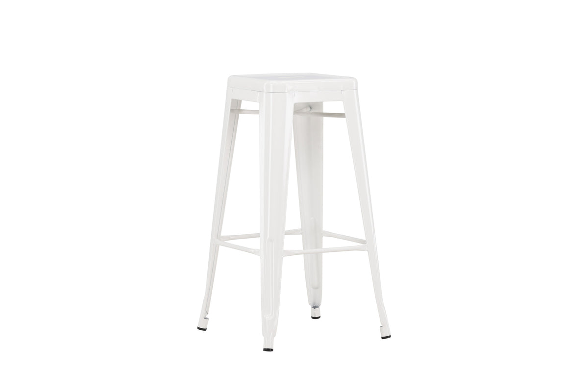 Barstol Tempe i beige stål med fodstøtte fra Venture Design