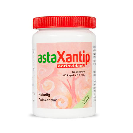 Allergica AstaXantip kosttilskud, pakke med 60 kapsler