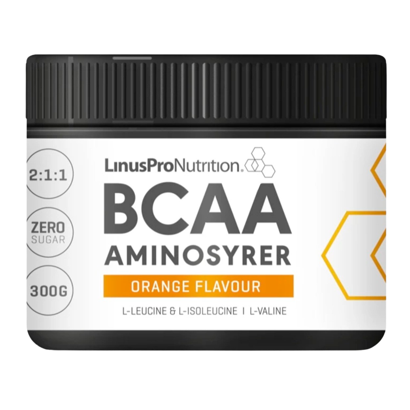 LinusPro BCAA pulver med appelsinsmag, 300 g