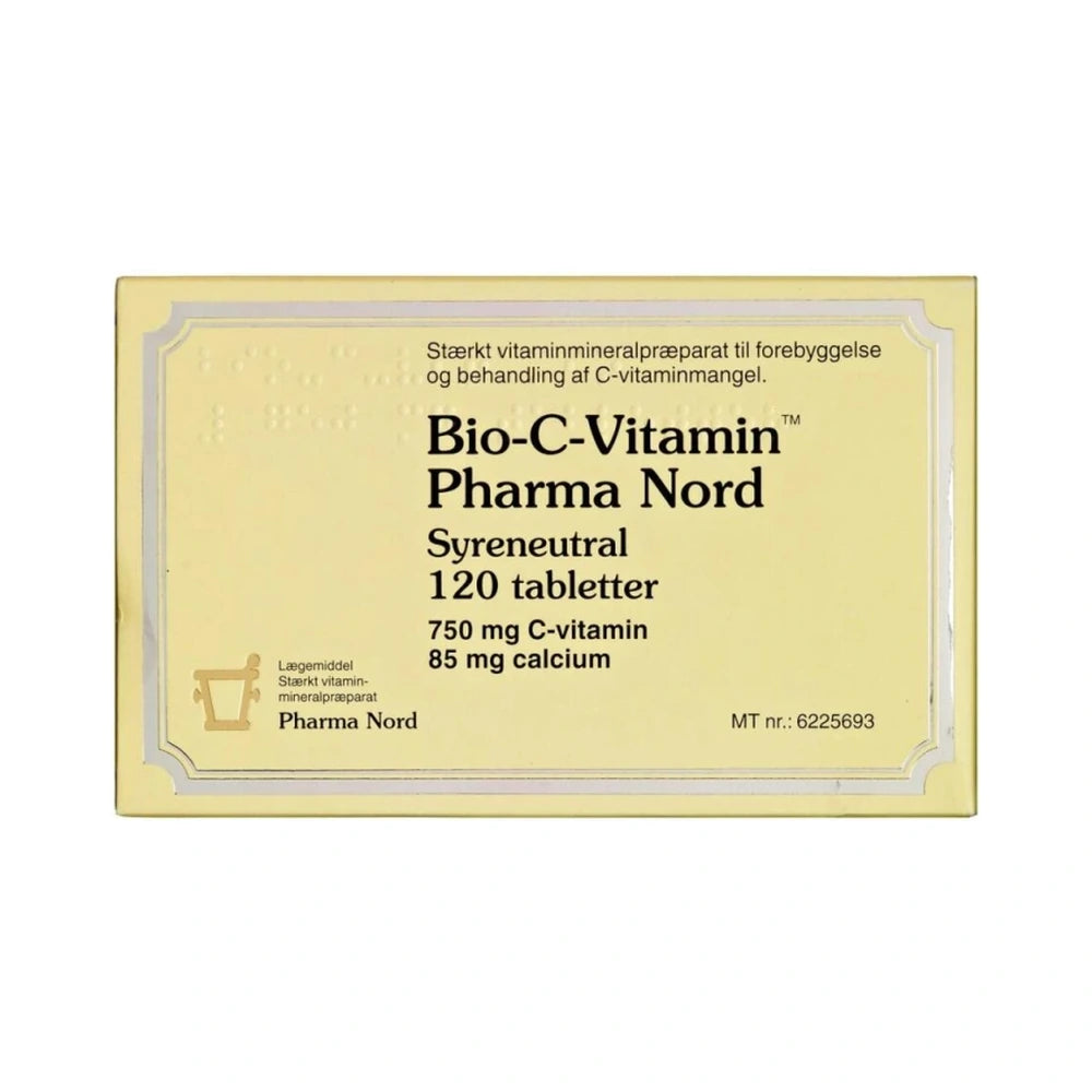 Pakning med Pharma Nord Bio-C-Vitamin syreneutrale tabletter, 120 stk