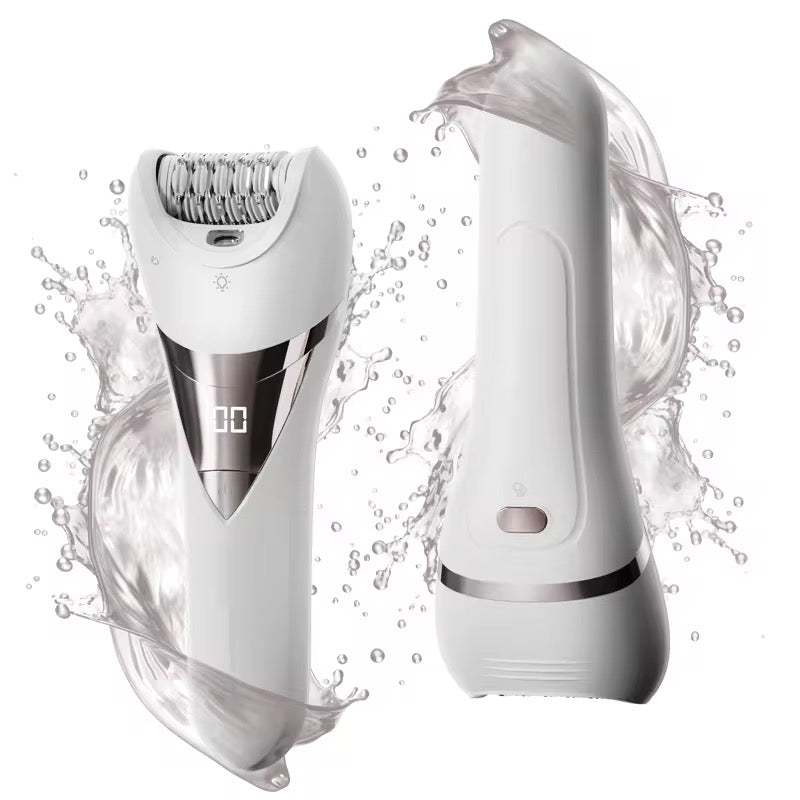 SkySkin 2-i-1 vandtæt epilator og ladyshaver med LED-lys