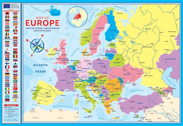 Eurographics puslespil Map of Europe med 200 brikker
