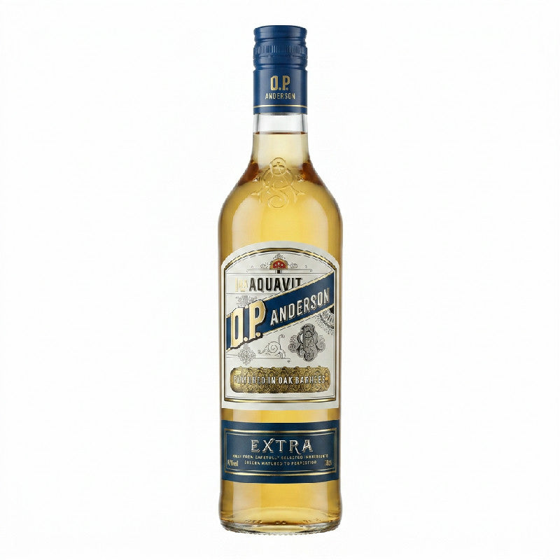 Flaske O.P. Anderson Extra Aquavit, 70 cl snaps