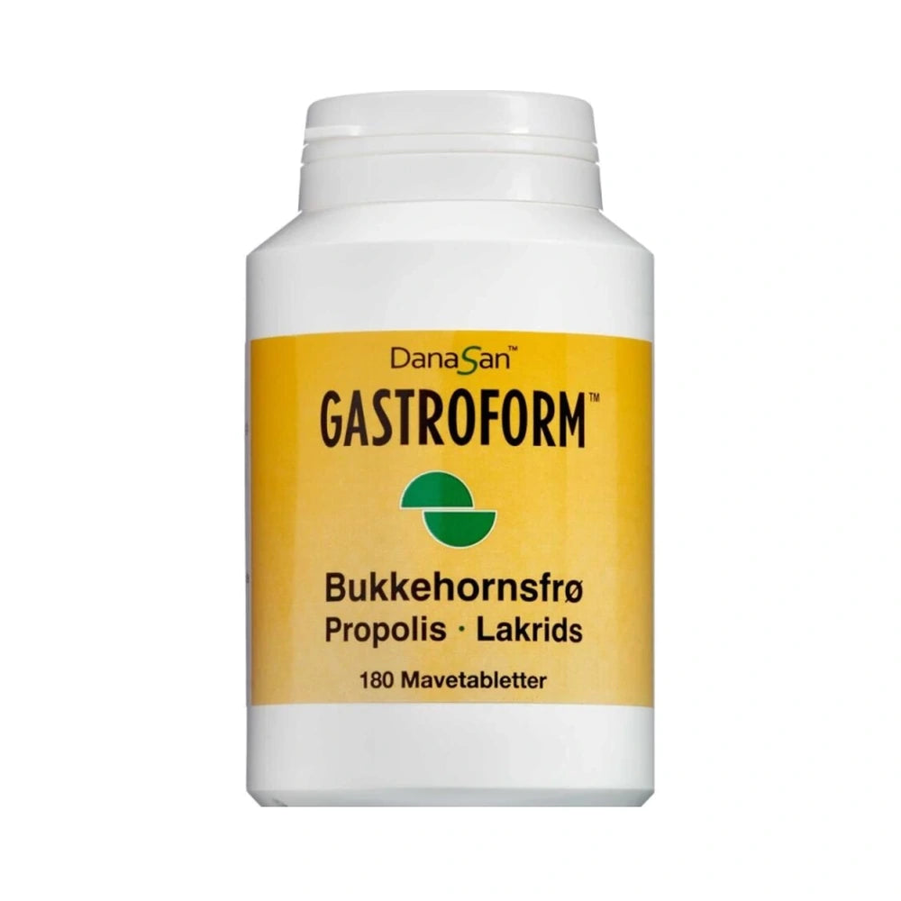 Stor pakning med DanaSan Gastroform tabletter, kosttilskud i 180 stk.