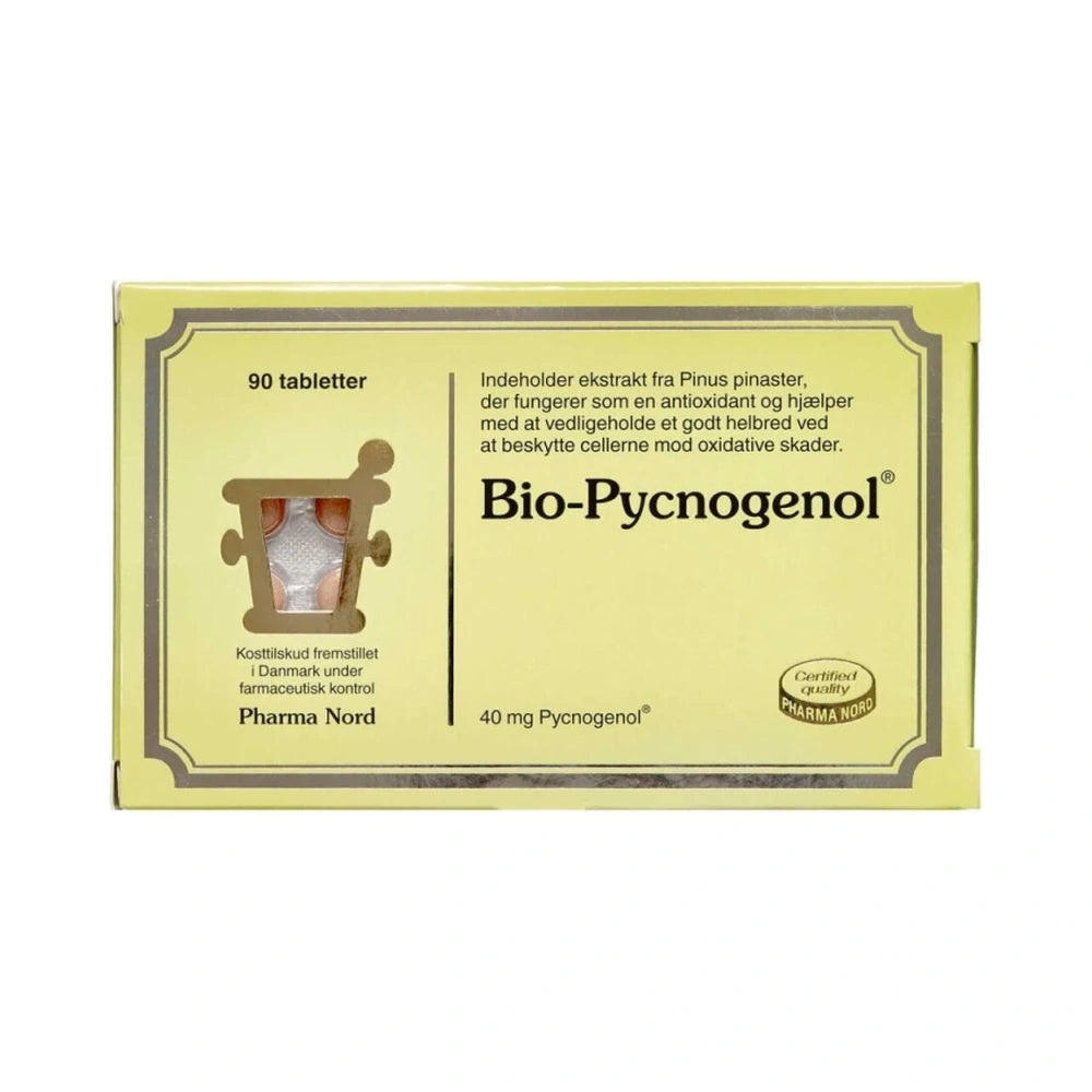 Pakning med Pharma Nord Bio-Pycnogenol tabletter, kosttilskud i 90 stk.