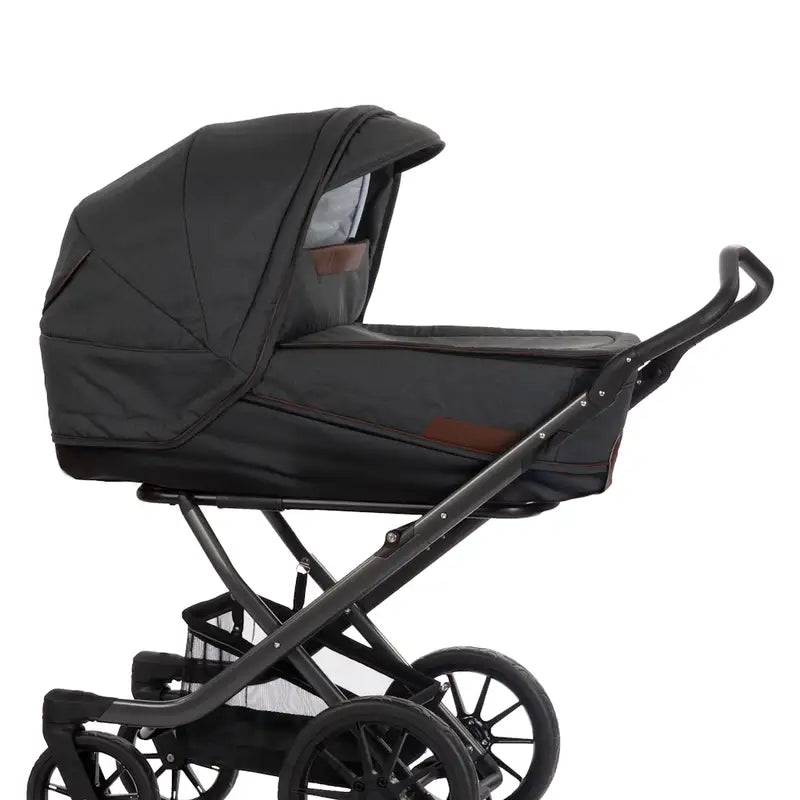 STORK Free barnevogn med stel i Carbon og overdel i melange/brown