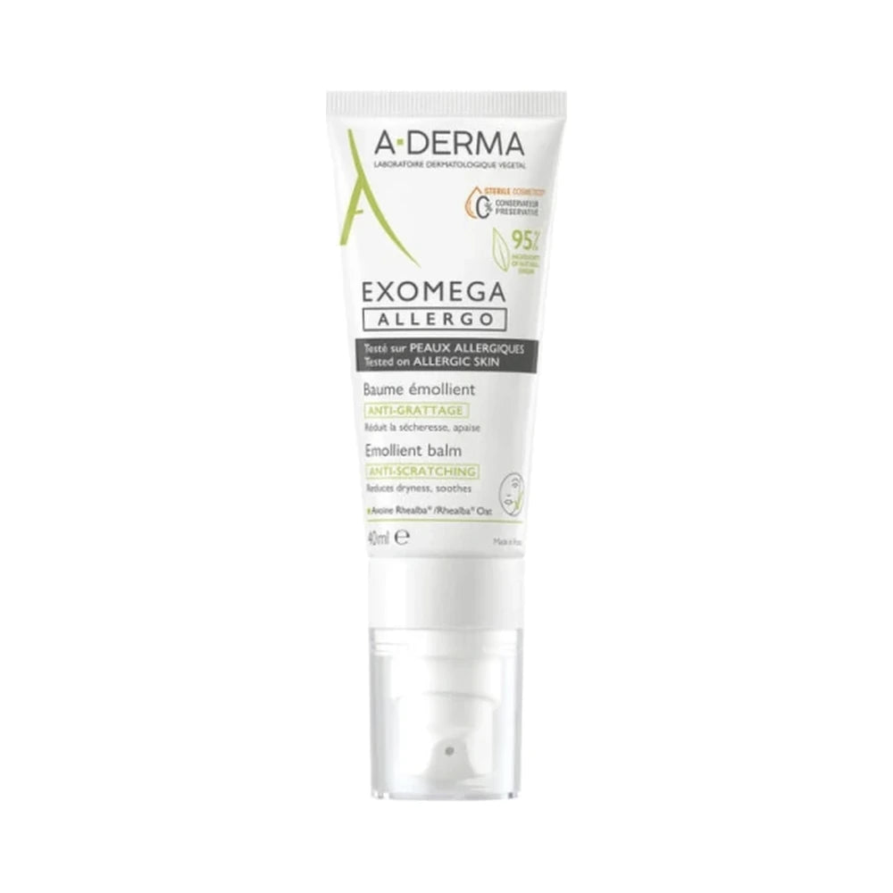 Lille tube med A-Derma Exomega Allergo Balm, 40 ml