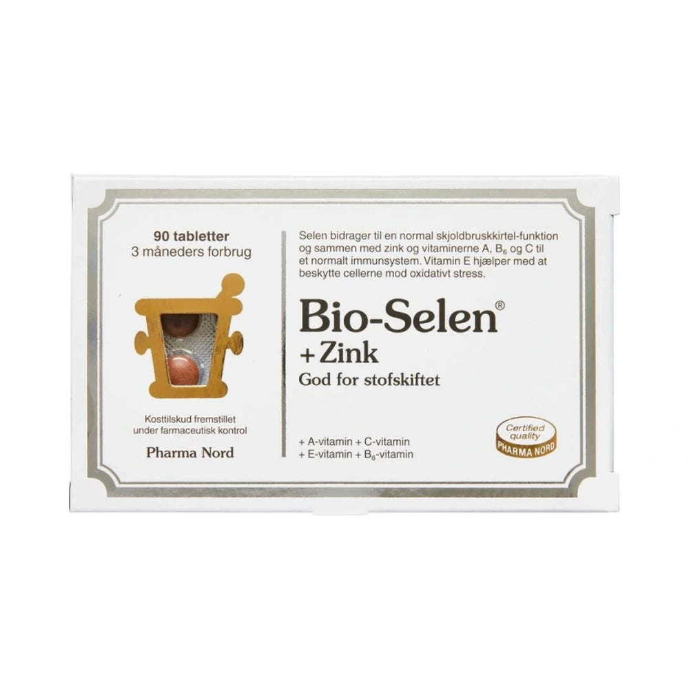 Pakning med Pharma Nord Bio-Selen + Zink tabletter, 90 stk