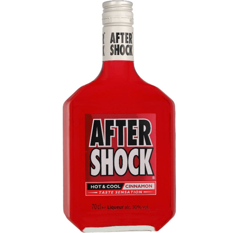 Flaske Aftershock Red rubinrød kanellikør på 70 cl