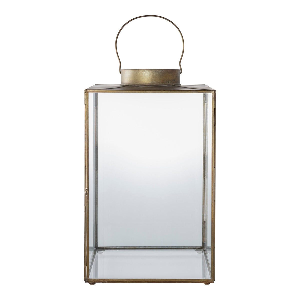 Mohali lanterne fra House Nordic i metal og glas med antik messing look