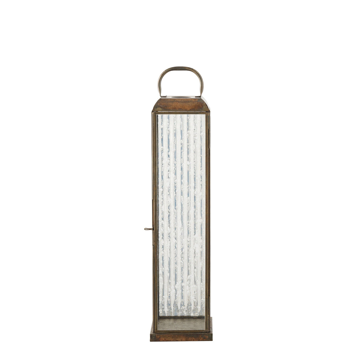 Herslev lanterne fra House Nordic i glas og metal med antik messing look