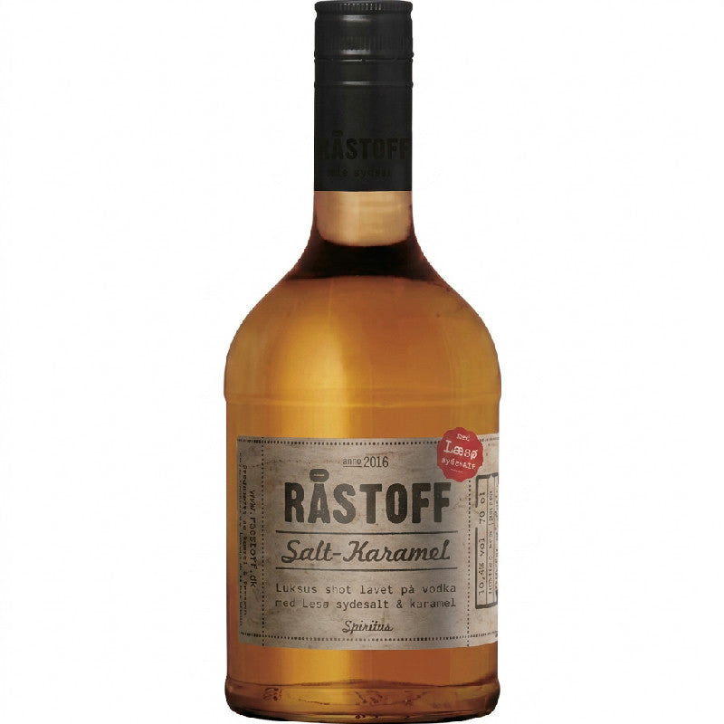 Flaske med Råstoff Salty Caramel på 70 cl