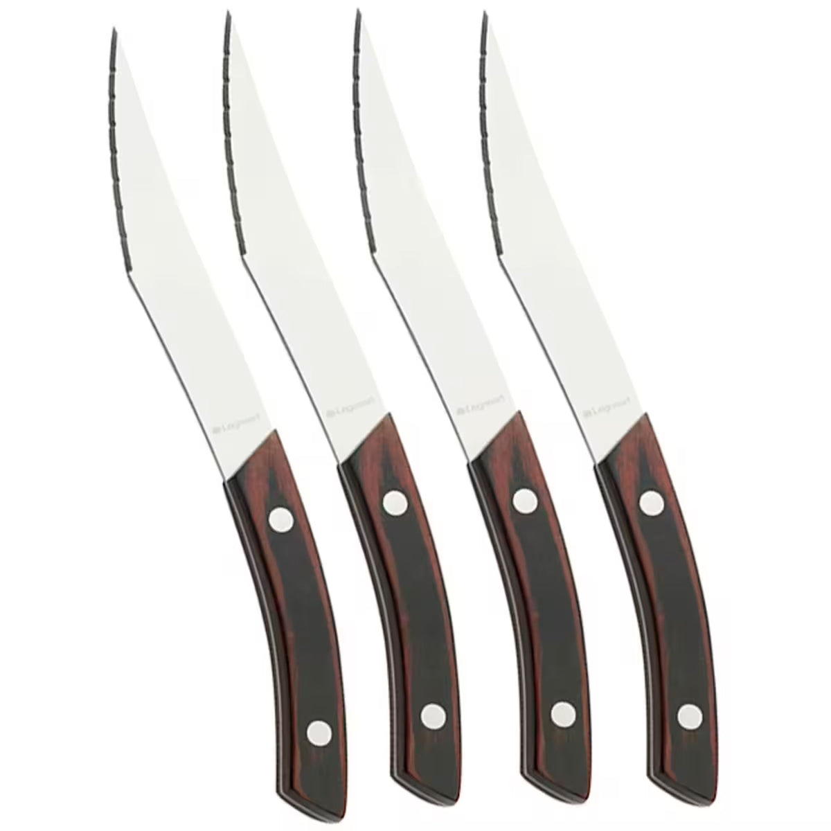 Legnoart CK40A Napoli pizza- og steakknive med lyst træ, 4 stk.