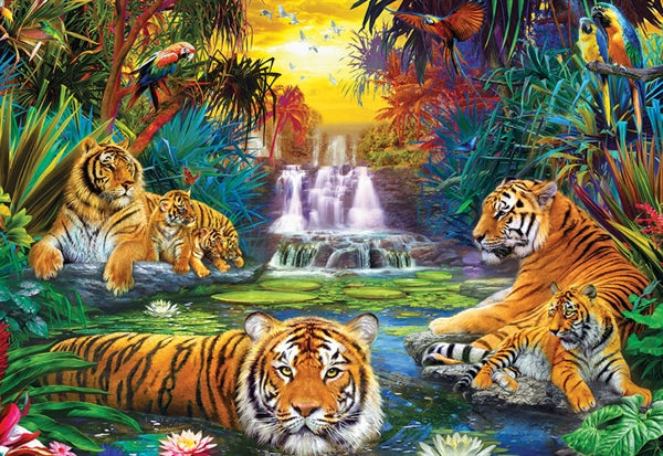 Eurographics puslespil Tiger's Eden med 500 XL-brikker