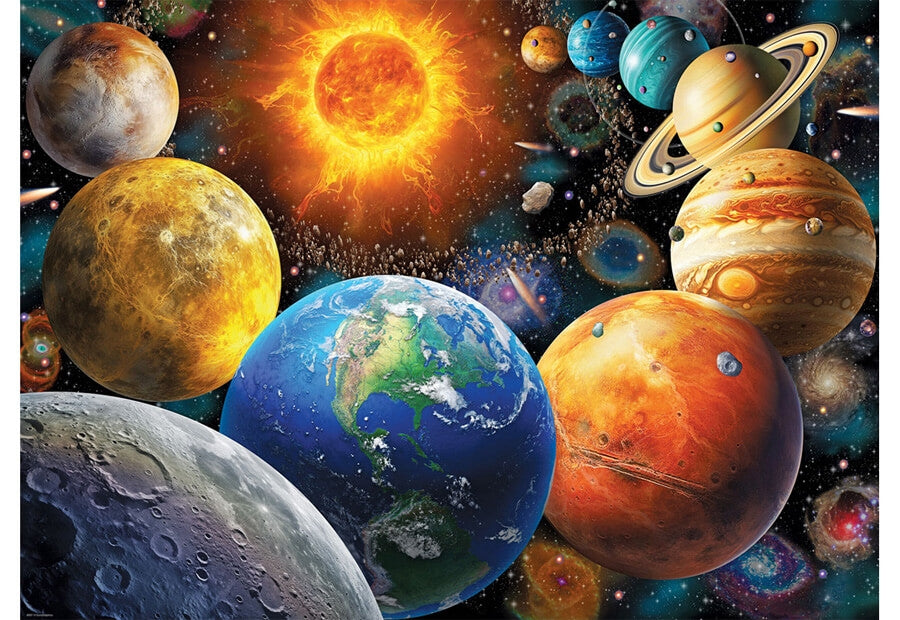 Eurographics puslespil Planetary System, 500 XL-brikker