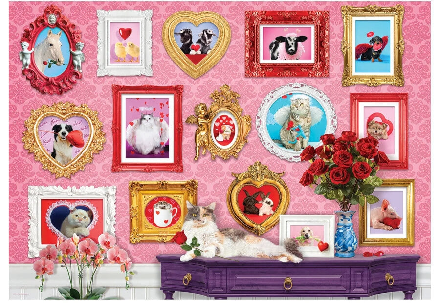 Eurographics puslespil For the Love of Animals med 500 XL brikker