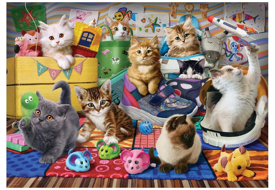 Eurographics puslespil Kittens Playtime med 500 XL brikker