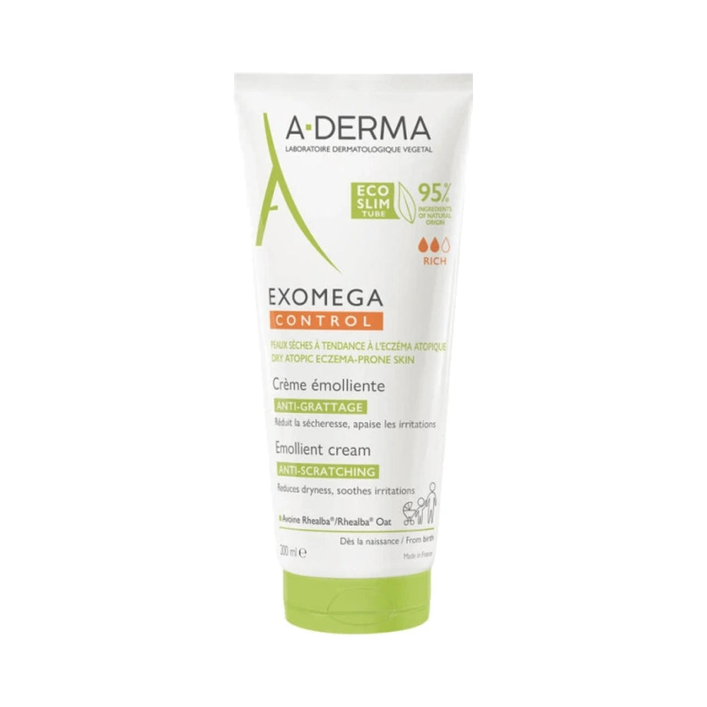 A-Derma Exomega Control Cream 200 ml, fugtighedscreme til meget tør hud