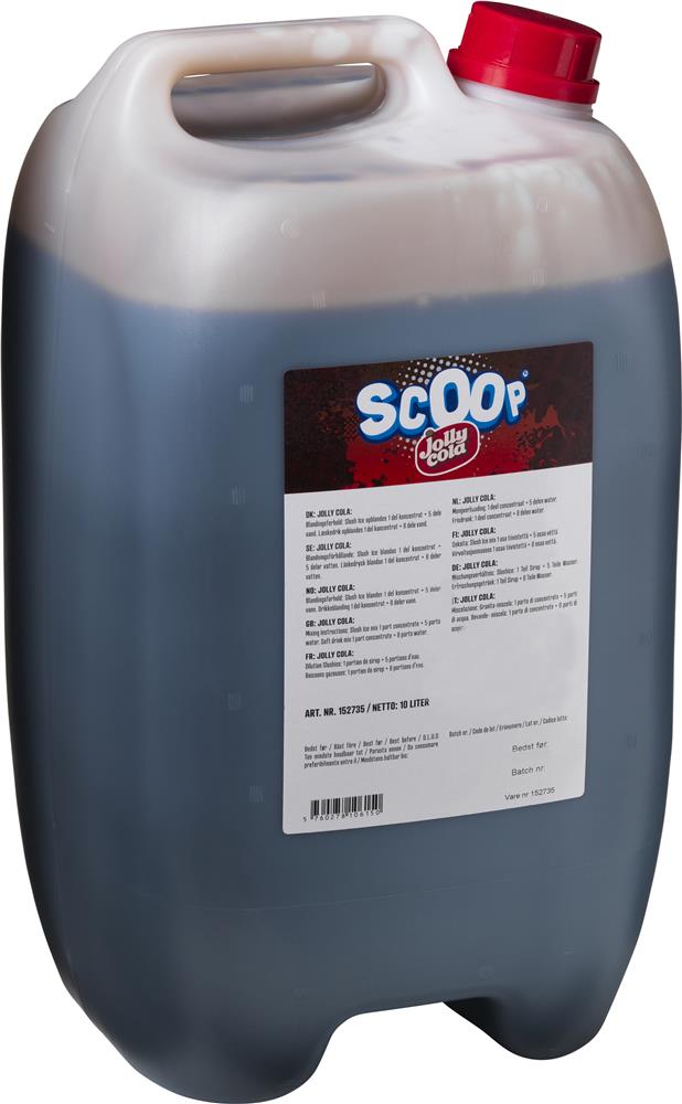 Scoop slushice koncentrat med Jolly Cola-smag, 10 liter