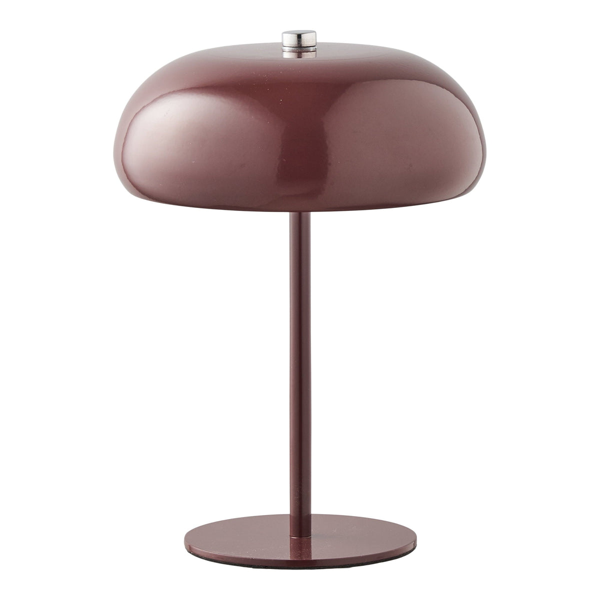 Margate genopladelig LED-bordlampe i bordeaux metal fra House Nordic