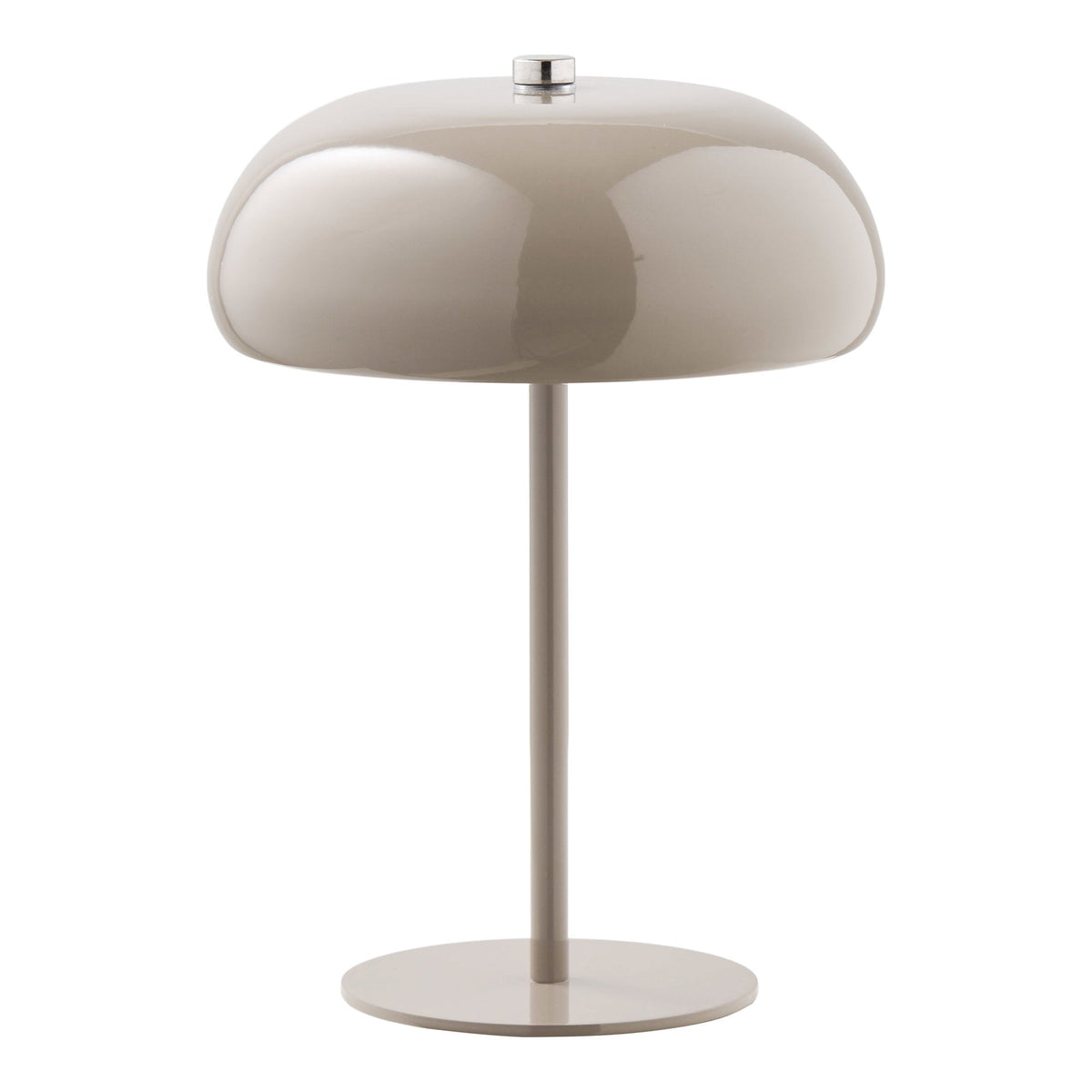 Margate dekorativ bordlampe fra House Nordic i taupefarvet metal, ø16 cm