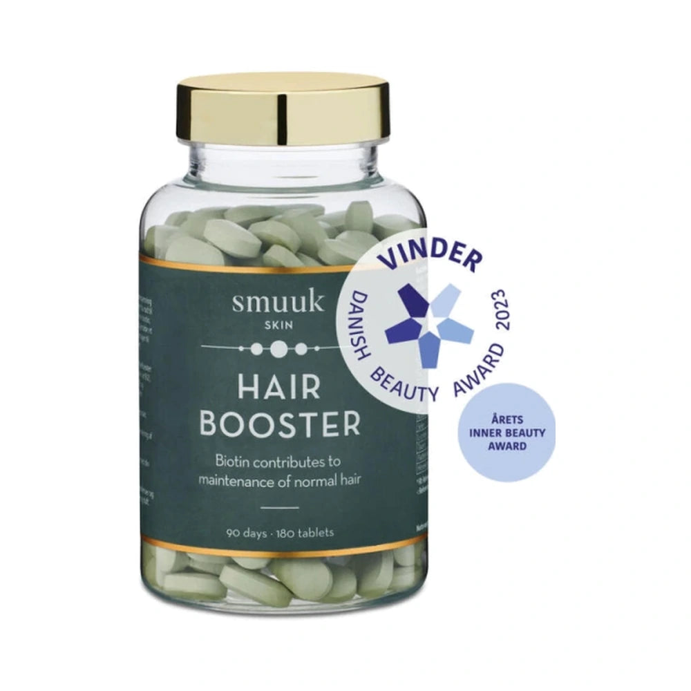 Smuuk Skin Hair Booster kosttilskud i pakke med 180 stk