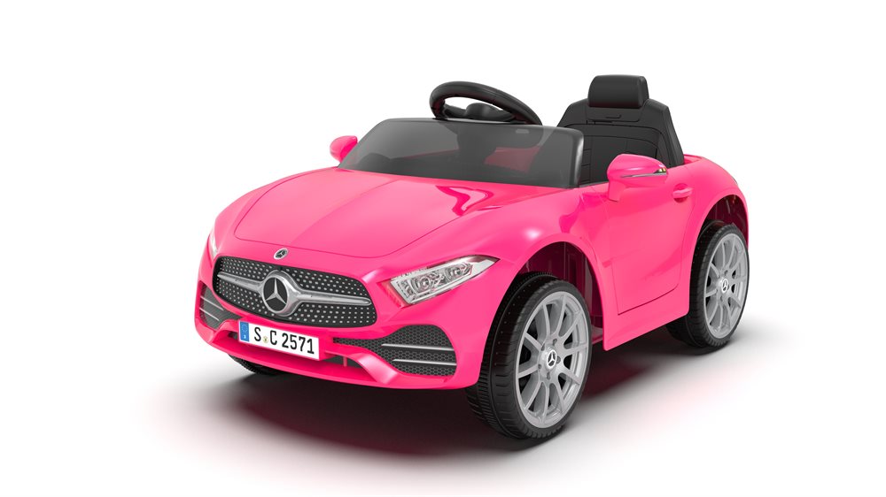 Pink Mercedes-Benz CLS350 elbil til børn med fjernbetjening