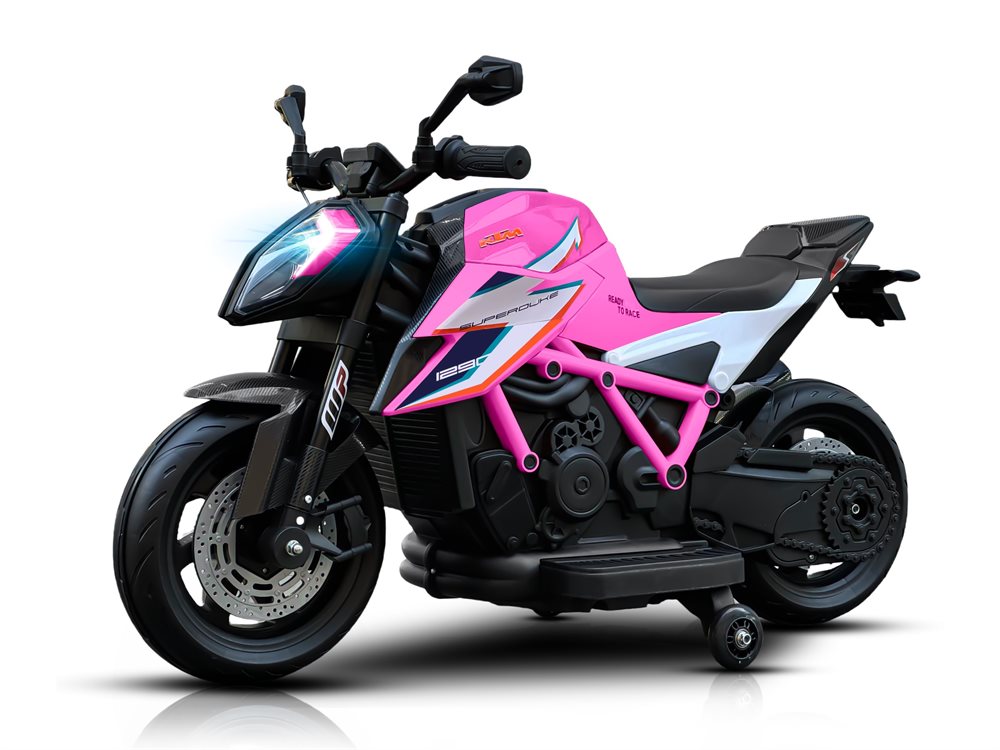 Se KTM X12 El-motorcykel Børn Pink - 2x12V 45W med Lædersæde - 3+ År ❤ Kæmpe udvalg i Bolig og Haven - Køb online på udsalg og tilbud lige nu ❤ Lav fragtpris og hurtig levering - Varenummer: Bolig&Haven-61302259122506 og barcode / Ean: på lager - Udsalg på Få op til 69% i rabat - Shop blandt over 2.739 brands