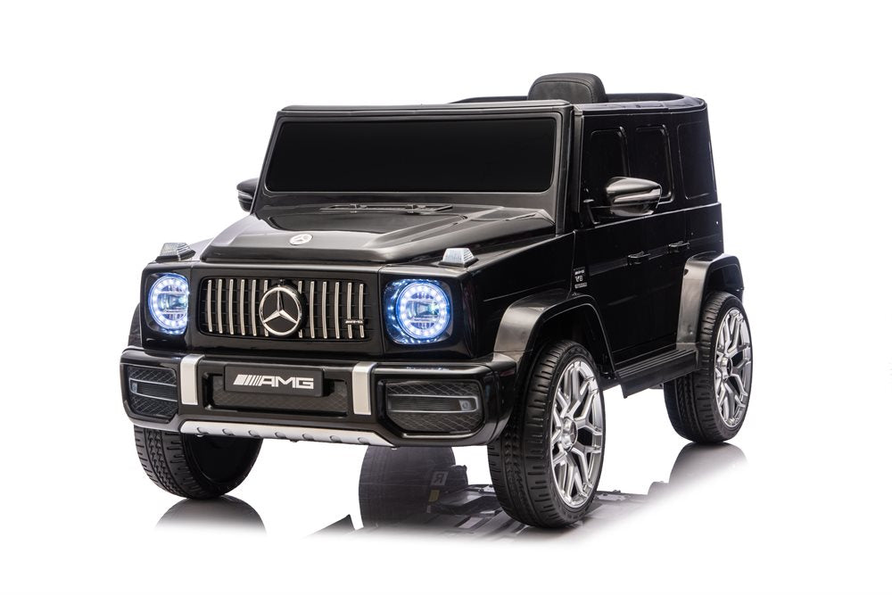 Sort Mercedes-Benz AMG G63 elbil til børn med fjernbetjening