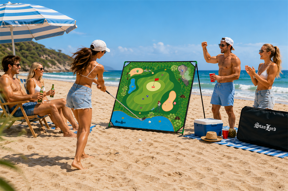 Battle Golf sæt fra Stanlord, havespil til familie og fester