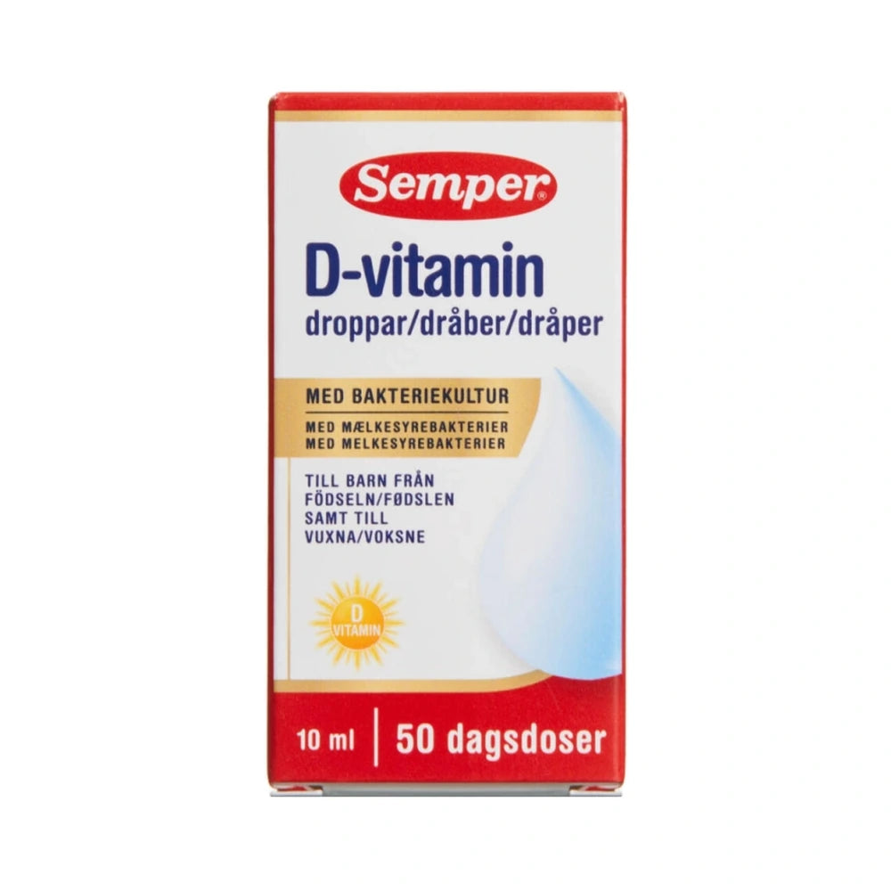 Flaske med Semper D-vitamin dråber til børn, 10 ml
