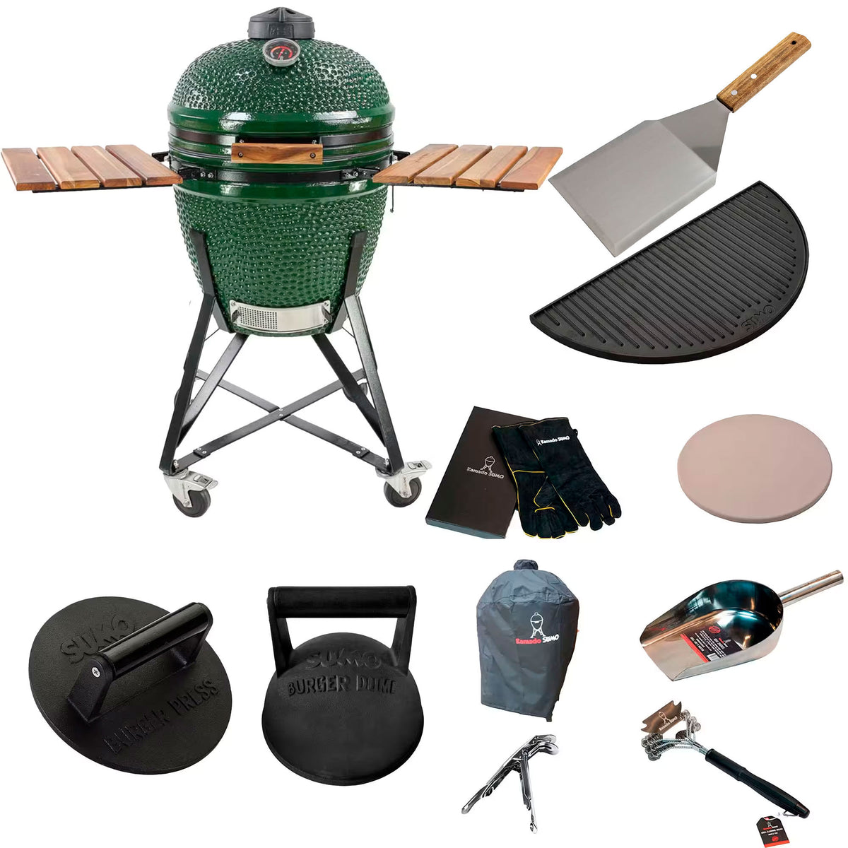 Kamado Sumo Midi kamadogrill i keramik med smashpakke
