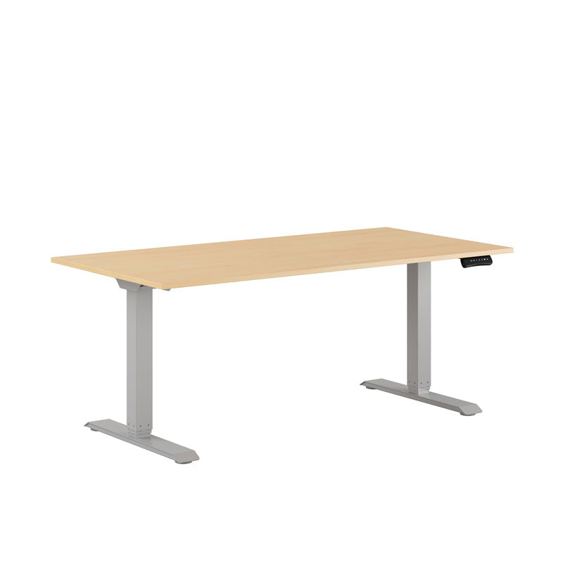 Premium Hæve/Sænkebord m/2 motorer 160x80cm - Birk-grå