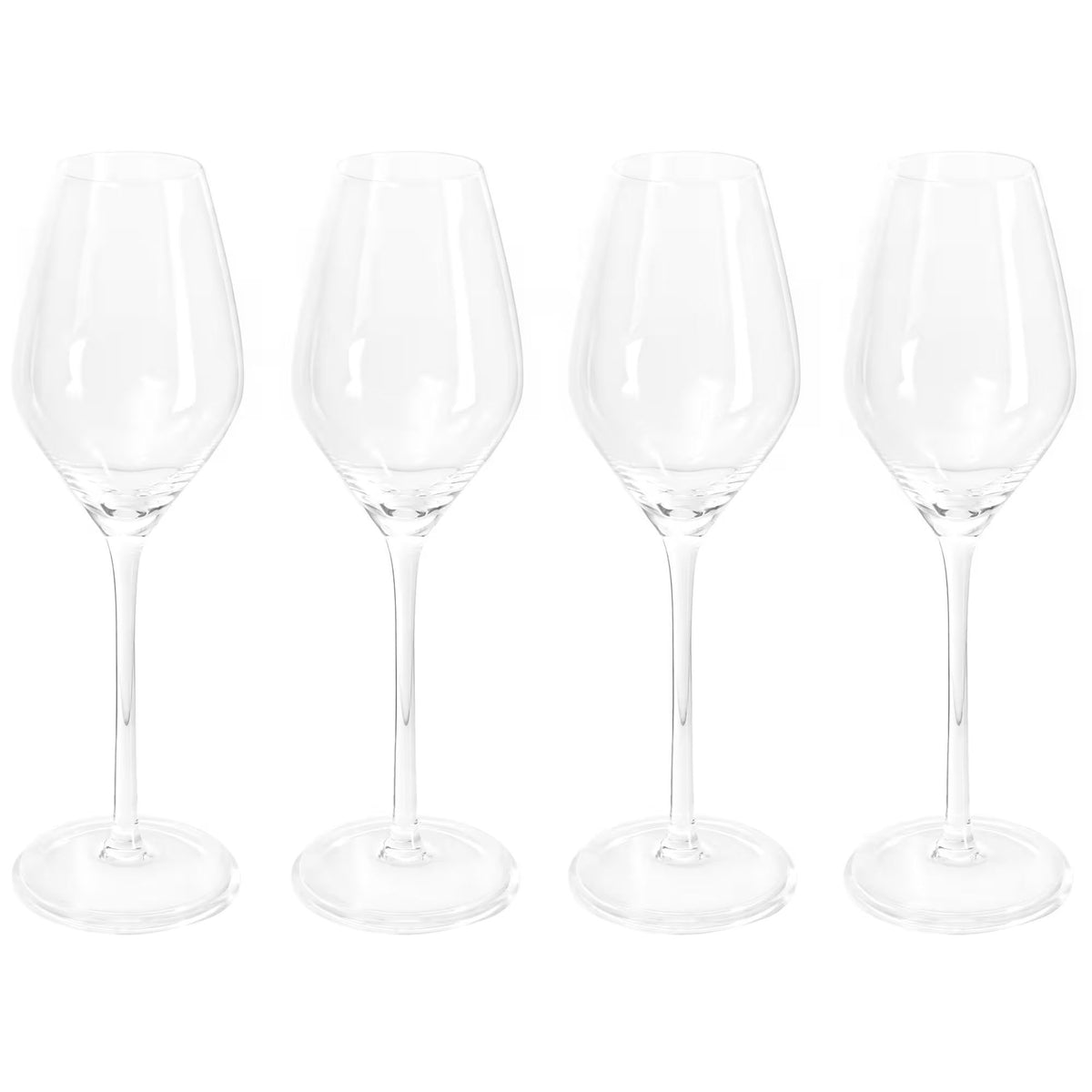 Sæt med fire Essentials champagneglas i klart glas, 30 cl og 23,5 cm høje