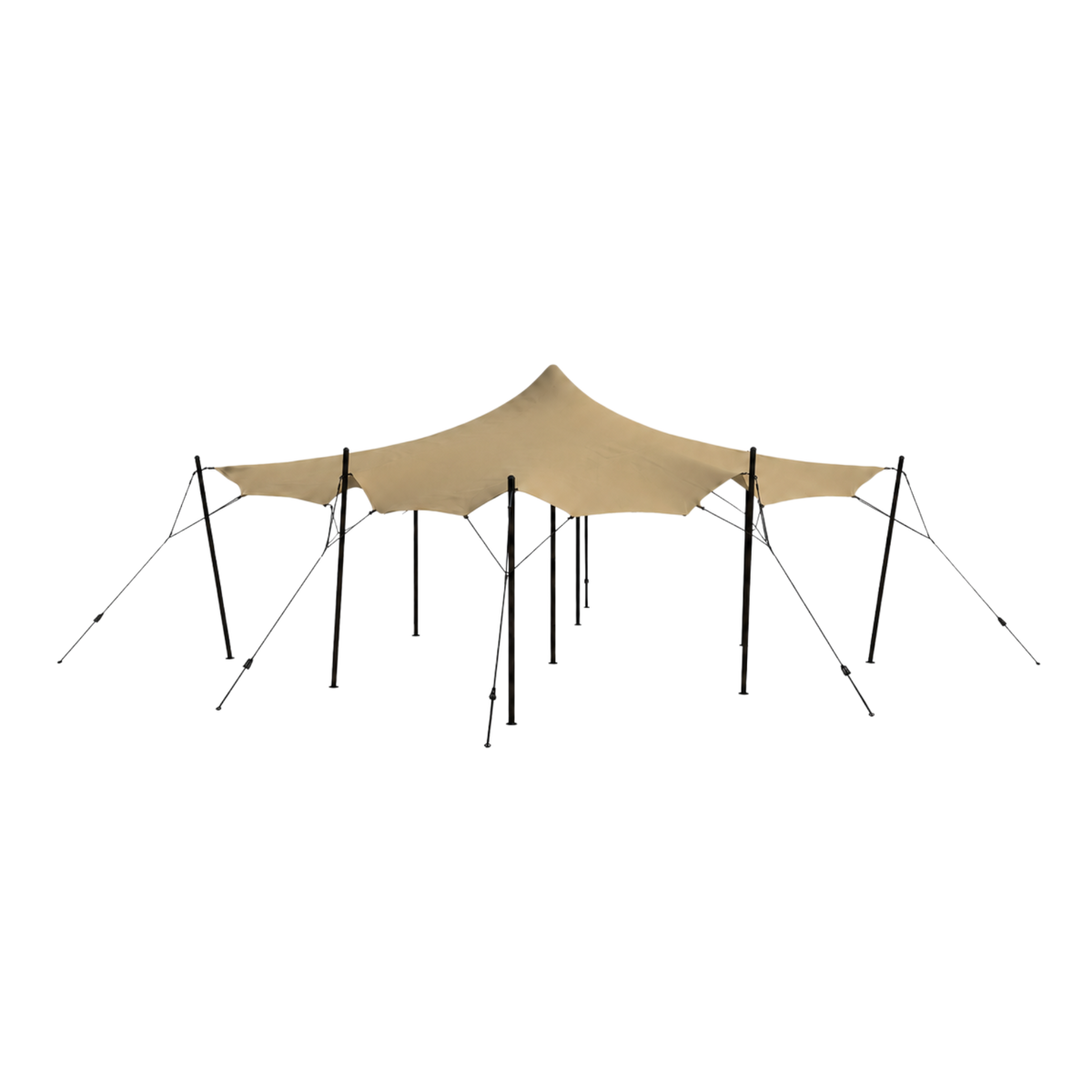 Stretch tent 6x6m - SAND - Komplet - Sand