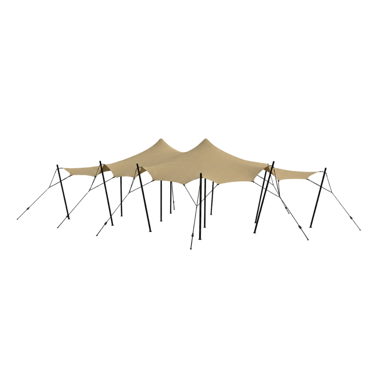 Stretch tent 6x9m -SAND - Komplet - Sand