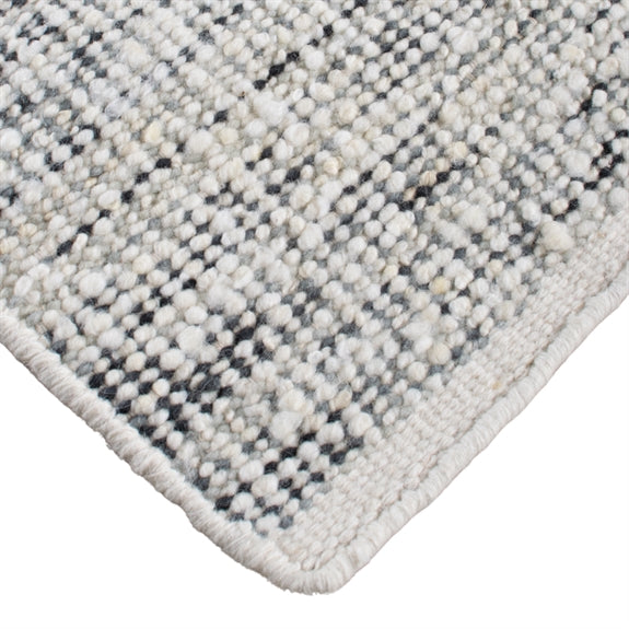Stort håndvævet Reykjavik 2930 tæppe på 240 x 300 cm fra HC Interior Rugs i Icy Grå Mix