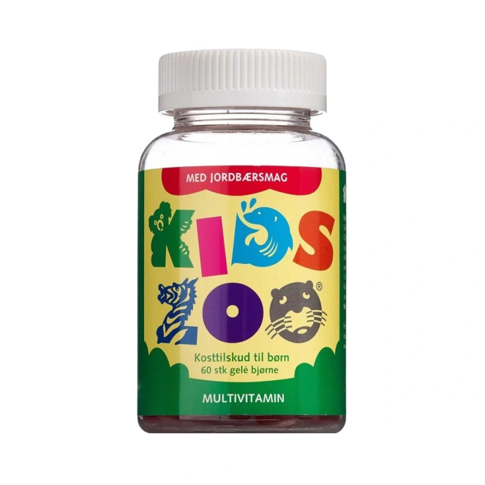 Pakke med Kids Zoo Multivitamin vingummi-vitaminer til børn, 60 stk