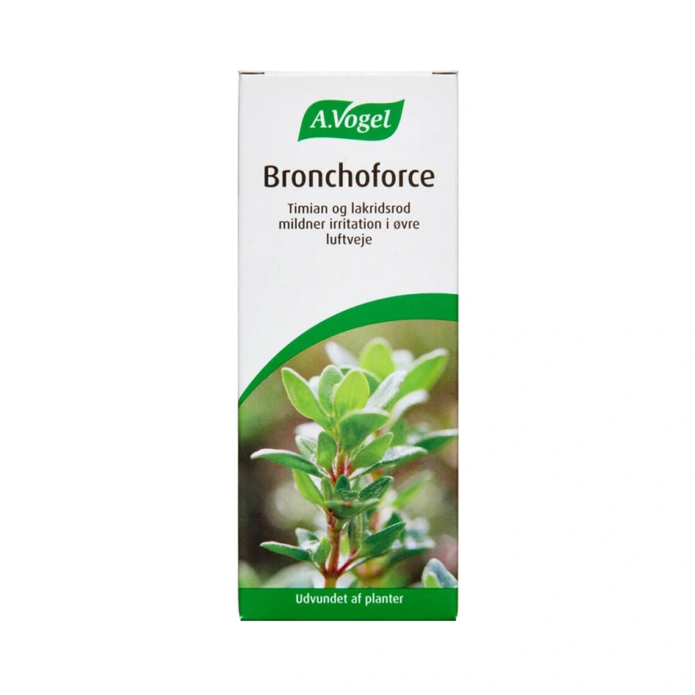 Flaske med A. Vogel Bronchoforce kosttilskud i dråbeform, 100 ml