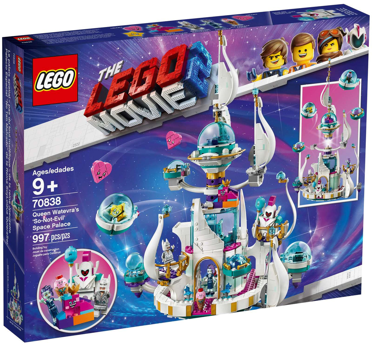 LEGO Dronning Jakablis slet ikke onde rumpalads 70838 i farverige klodser