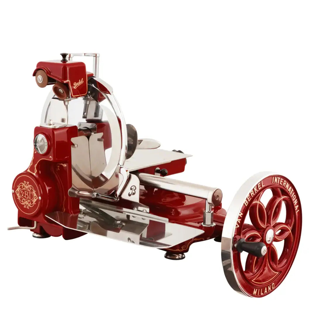 Berkel Flywheel B114 manuel pålægsmaskine med svinghjul og Ø320 mm klinge